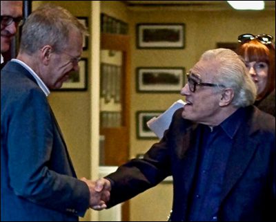 Peter Markham with Martin Scorsese