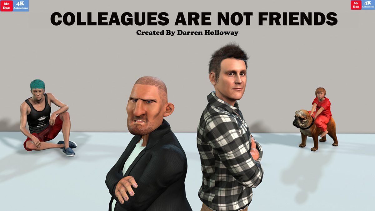 UK-based animator Darren Holloway creates animated series on YouTube, "Colleagues Are Not Friends"