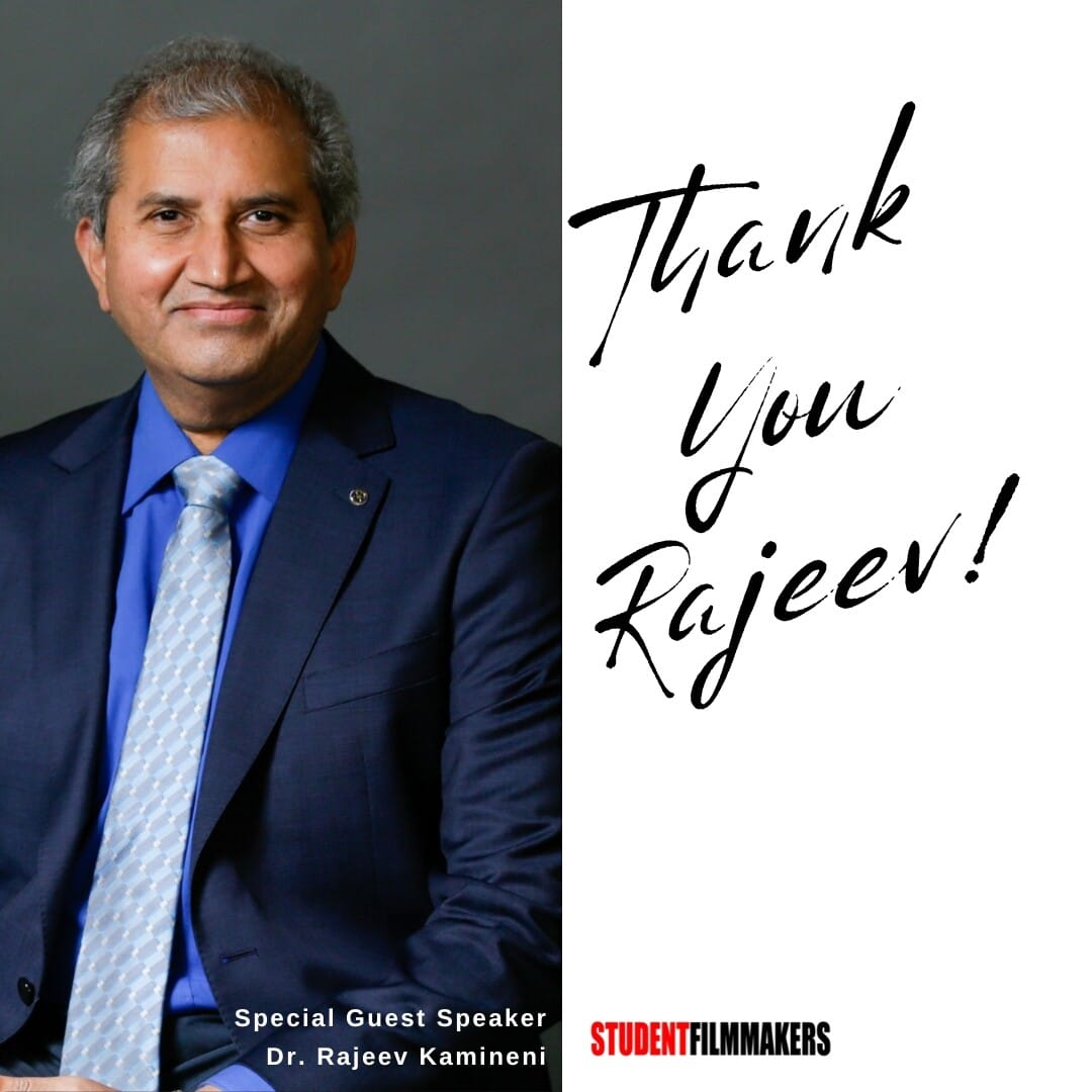 Special Thank You for a Successful Webinar - "Unveiling the Magic of South Indian Film: A Masterclass with Dr. Rajeev Kamineni"