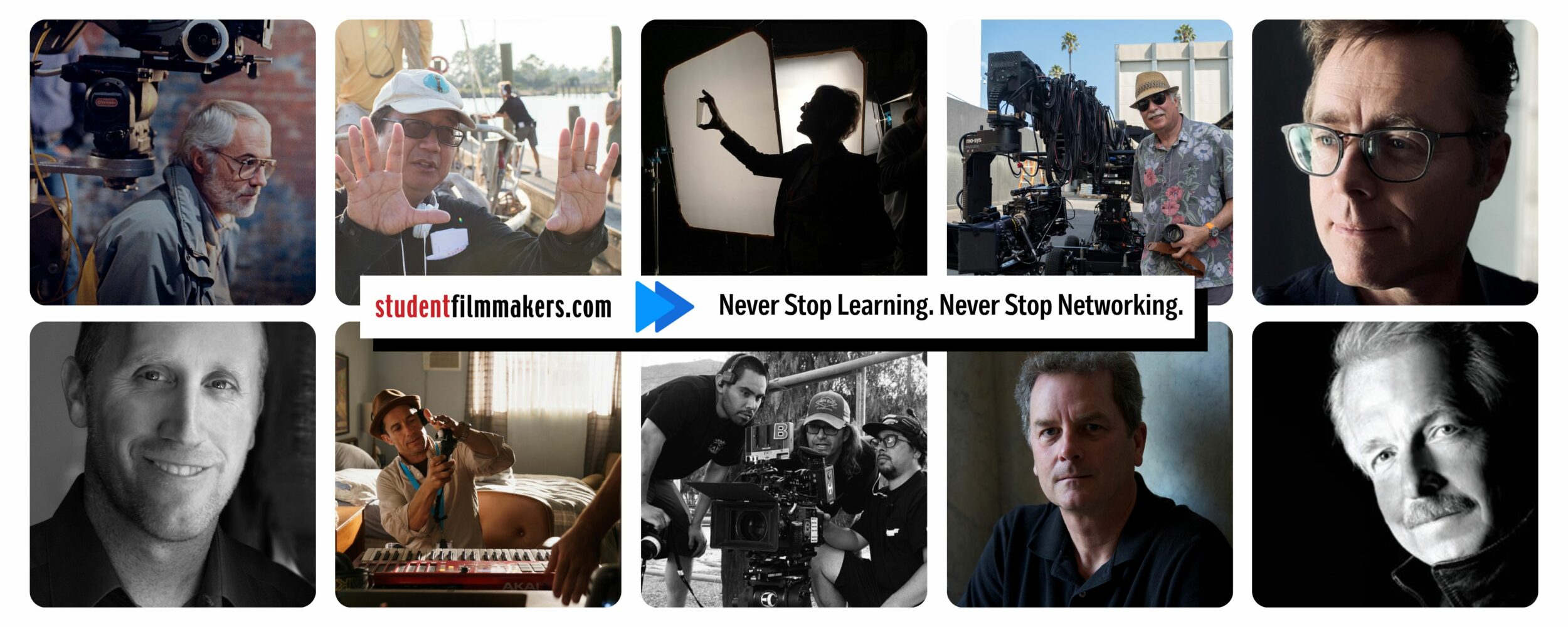 StudentFilmmakers Webinars - Speakers and Mentors