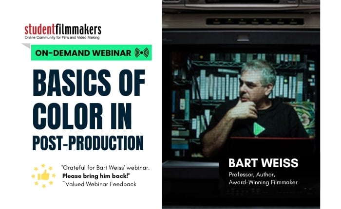 OnDemand Basics of Color Correction in Post-Production with Bart Weiss